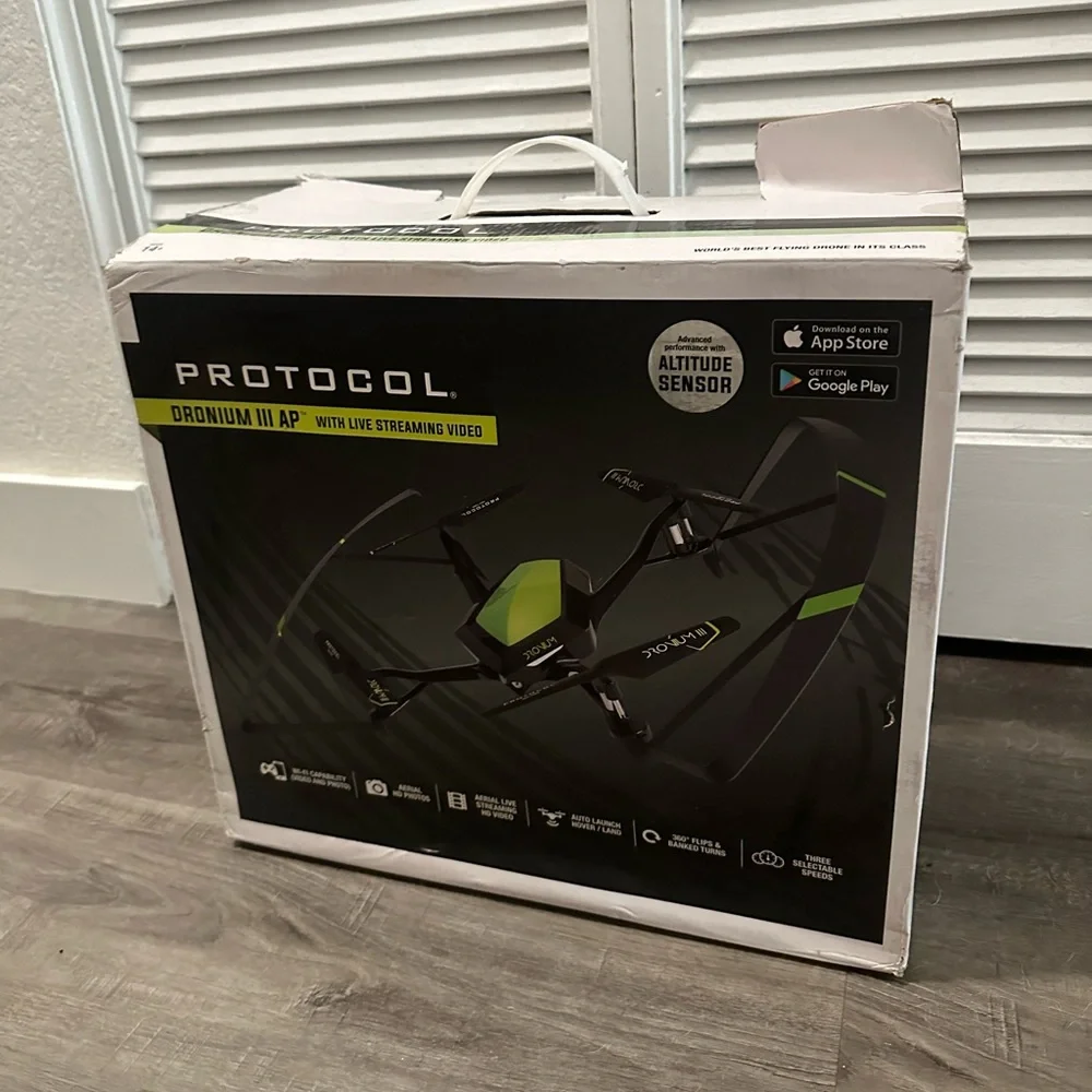 Protocol Dronium III AP Wi-Fi Drone LiveStream Aerial Video Remote Control Cam